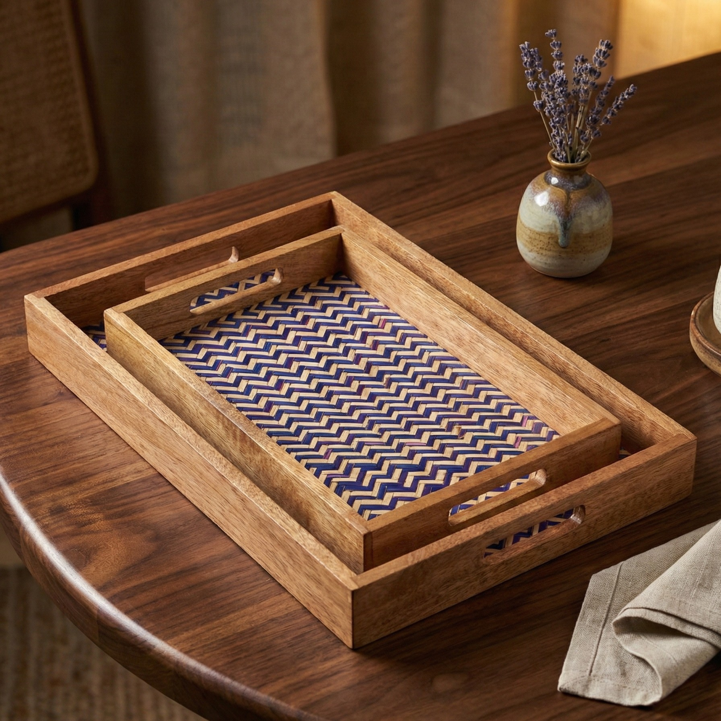 Kraftinn Chevron Tray Set