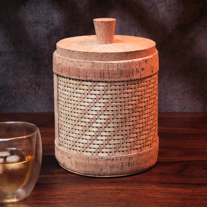 Bamboo and Cork Ice Bucket
